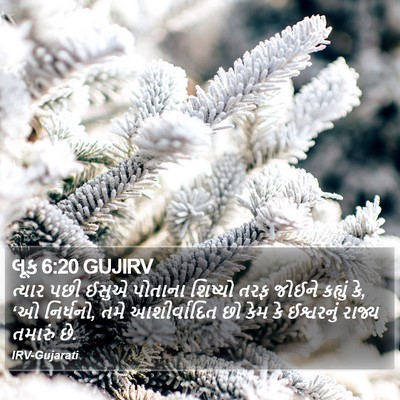 લૂક 6:20 GUJIRV Bible Verse Image