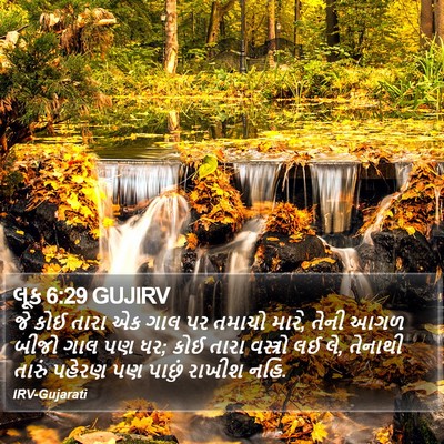 લૂક 6:29 GUJIRV Bible Verse Image
