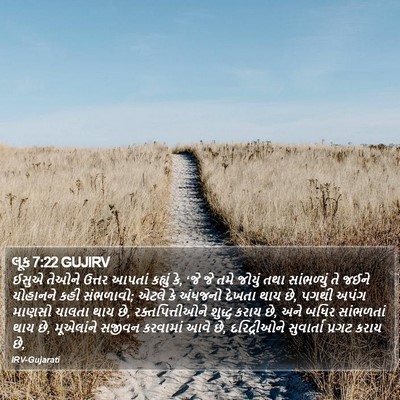 લૂક 7:22 GUJIRV Bible Verse Image