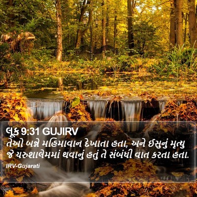 લૂક 9:31 GUJIRV Bible Verse Image