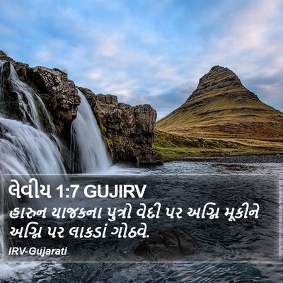 લેવીય 1:7 GUJIRV Bible Verse Image