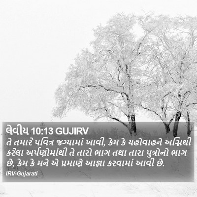 લેવીય 10:13 GUJIRV Bible Verse Image