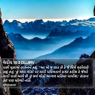 લેવીય 10:3 GUJIRV Bible Verse Image