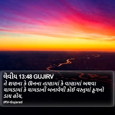 લેવીય 13:48 GUJIRV Bible Verse Image