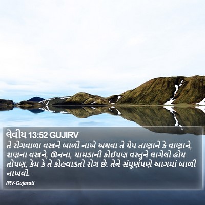 લેવીય 13:52 GUJIRV Bible Verse Image