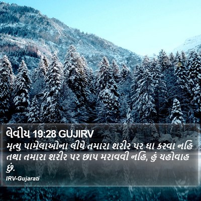 લેવીય 19:28 GUJIRV Bible Verse Image