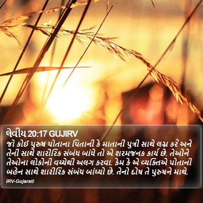 લેવીય 20:17 GUJIRV Bible Verse Image