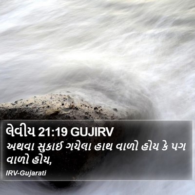 લેવીય 21:19 GUJIRV Bible Verse Image