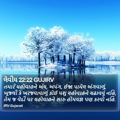 લેવીય 22:22 GUJIRV Bible Verse Image