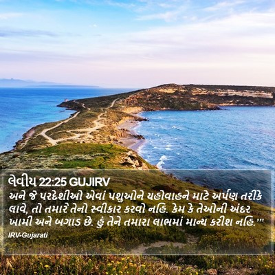 લેવીય 22:25 GUJIRV Bible Verse Image