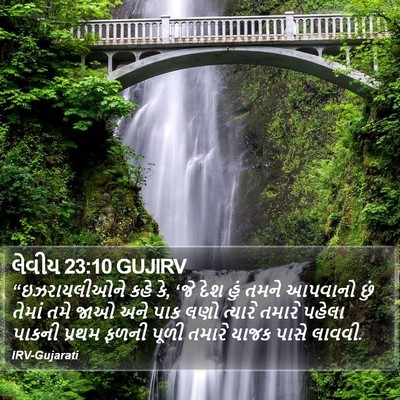 લેવીય 23:10 GUJIRV Bible Verse Image