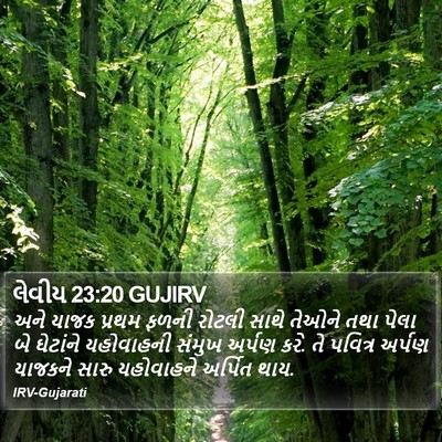 લેવીય 23:20 GUJIRV Bible Verse Image