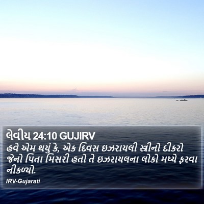 લેવીય 24:10 GUJIRV Bible Verse Image