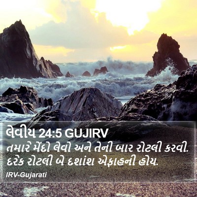લેવીય 24:5 GUJIRV Bible Verse Image