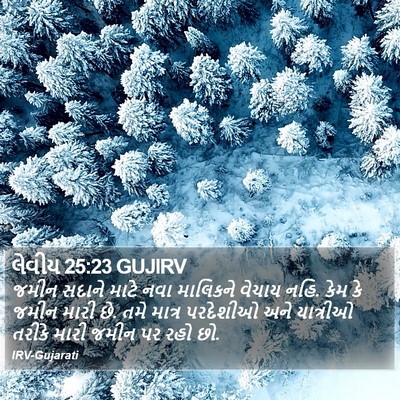 લેવીય 25:23 GUJIRV Bible Verse Image