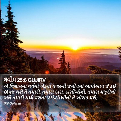 લેવીય 25:6 GUJIRV Bible Verse Image