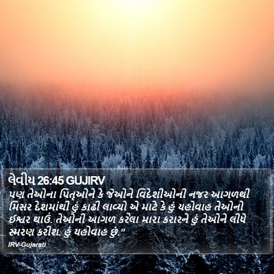 લેવીય 26:45 GUJIRV Bible Verse Image