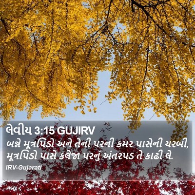 લેવીય 3:15 GUJIRV Bible Verse Image