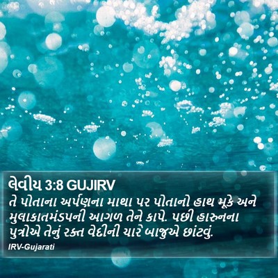 લેવીય 3:8 GUJIRV Bible Verse Image