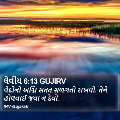 લેવીય 6:13 GUJIRV Bible Verse Image