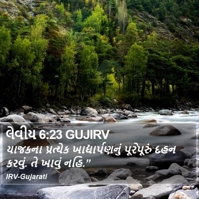 લેવીય 6:23 GUJIRV Bible Verse Image