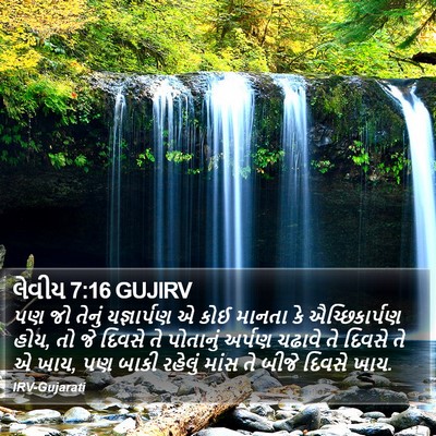 લેવીય 7:16 GUJIRV Bible Verse Image