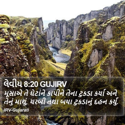 લેવીય 8:20 GUJIRV Bible Verse Image