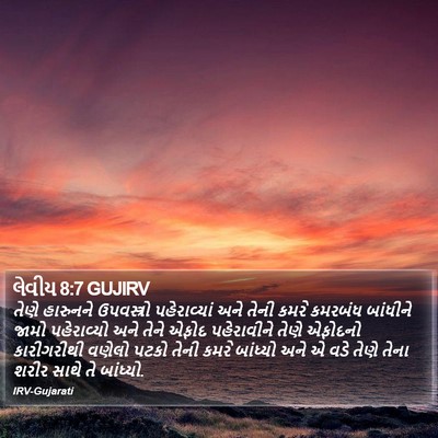 લેવીય 8:7 GUJIRV Bible Verse Image