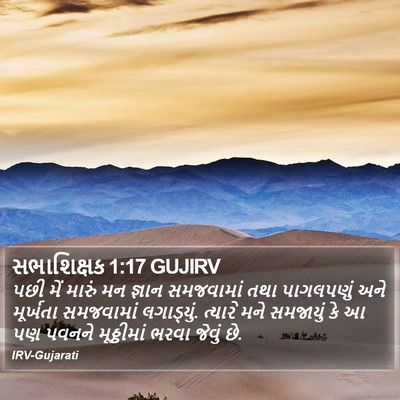 સભાશિક્ષક 1:17 GUJIRV Bible Verse Image