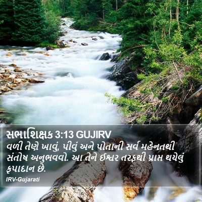 સભાશિક્ષક 3:13 GUJIRV Bible Verse Image