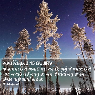 સભાશિક્ષક 3:15 GUJIRV Bible Verse Image