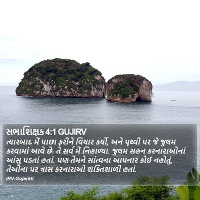 સભાશિક્ષક 4:1 GUJIRV Bible Verse Image