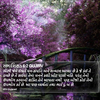 સભાશિક્ષક 6:2 GUJIRV Bible Verse Image