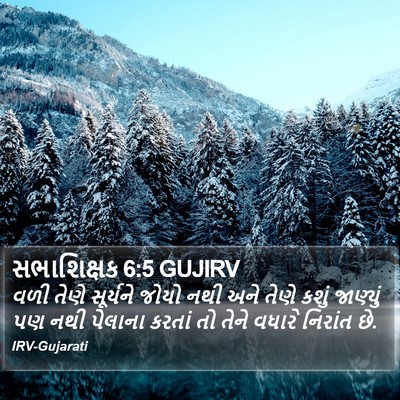 સભાશિક્ષક 6:5 GUJIRV Bible Verse Image