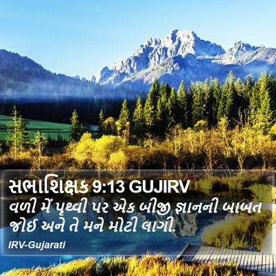 સભાશિક્ષક 9:13 GUJIRV Bible Verse Image