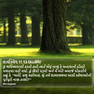 હઝકિયેલ 11:13 GUJIRV Bible Verse Image