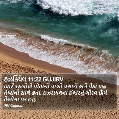 હઝકિયેલ 11:22 GUJIRV Bible Verse Image
