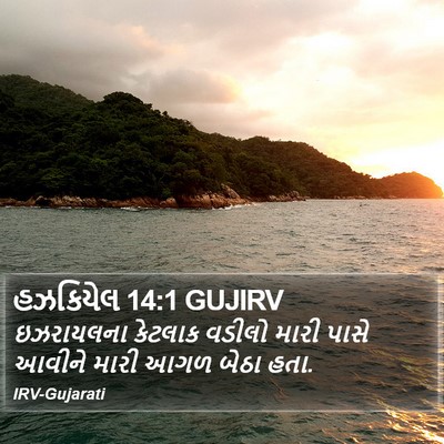 હઝકિયેલ 14:1 GUJIRV Bible Verse Image