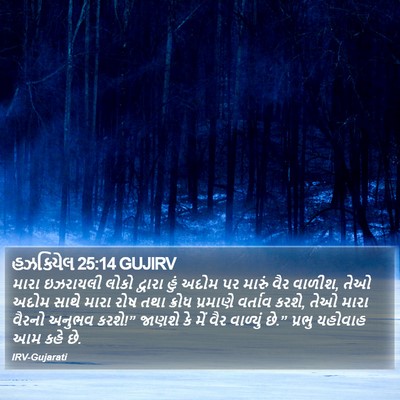 હઝકિયેલ 25:14 GUJIRV Bible Verse Image