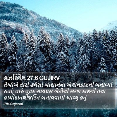 હઝકિયેલ 27:6 GUJIRV Bible Verse Image