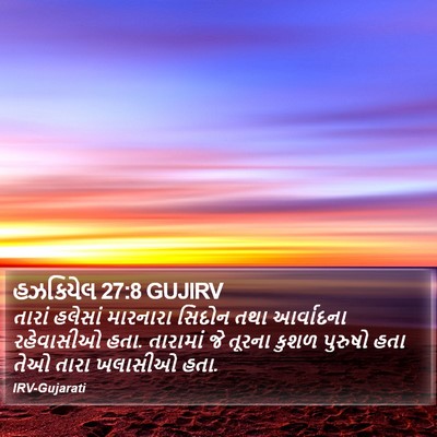 હઝકિયેલ 27:8 GUJIRV Bible Verse Image