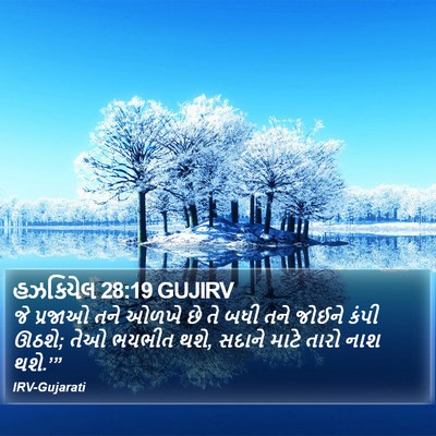 હઝકિયેલ 28:19 GUJIRV Bible Verse Image