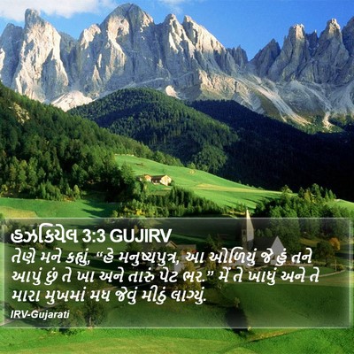 હઝકિયેલ 3:3 GUJIRV Bible Verse Image