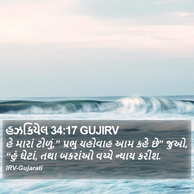 હઝકિયેલ 34:17 GUJIRV Bible Verse Image