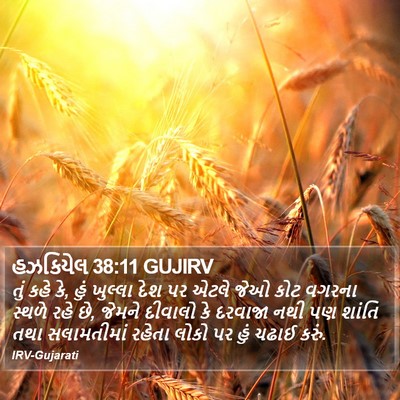 હઝકિયેલ 38:11 GUJIRV Bible Verse Image
