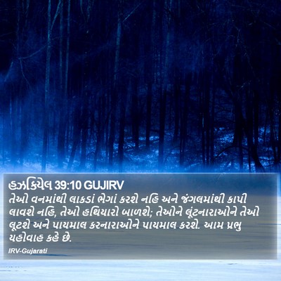 હઝકિયેલ 39:10 GUJIRV Bible Verse Image
