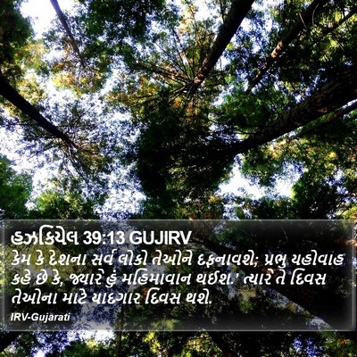હઝકિયેલ 39:13 GUJIRV Bible Verse Image