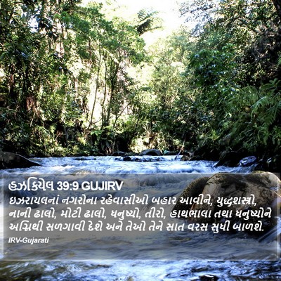 હઝકિયેલ 39:9 GUJIRV Bible Verse Image