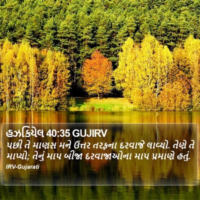 હઝકિયેલ 40:35 GUJIRV Bible Verse Image