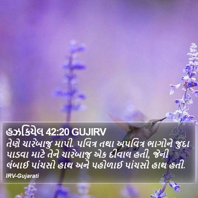 હઝકિયેલ 42:20 GUJIRV Bible Verse Image